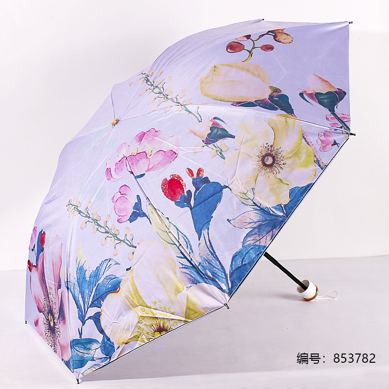 3552 Black Digital Double-Sided Umbrella 55cm 8K