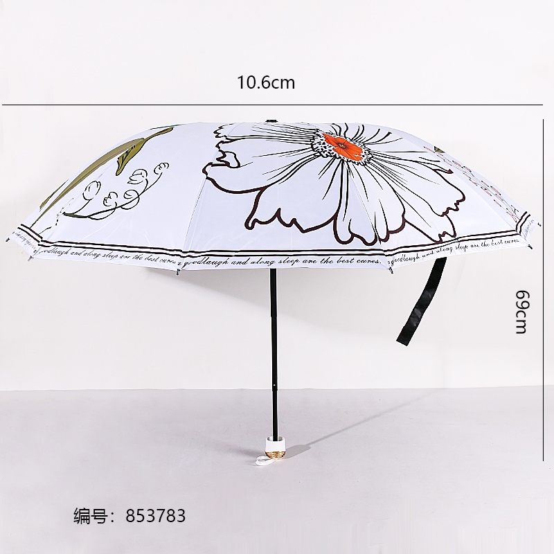 E3565 Black UV Umbrella 62cm 10K