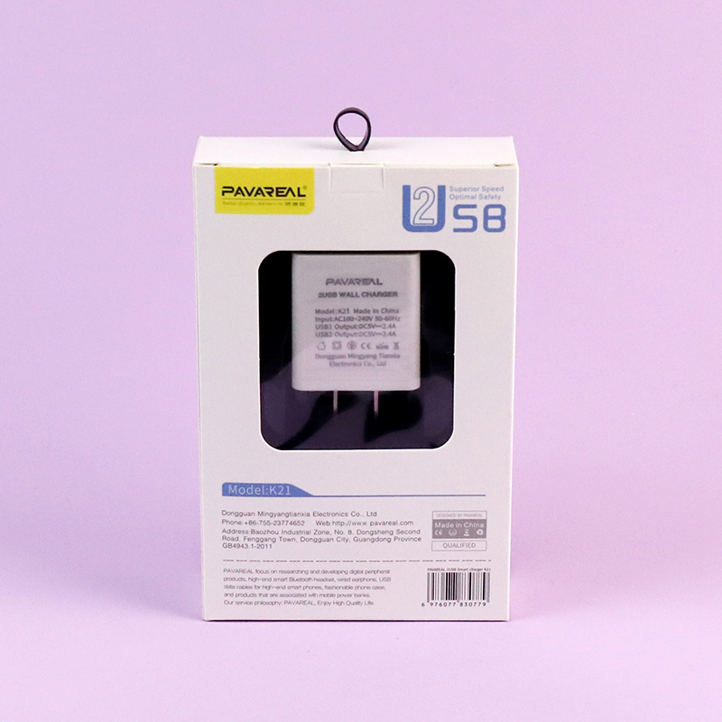 US-regulated double U charger K21T-Letv