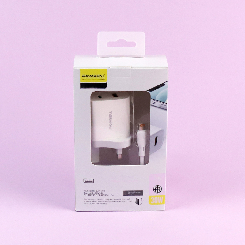 British (20W)PD USB Fast Charging suit WC17T-Apple