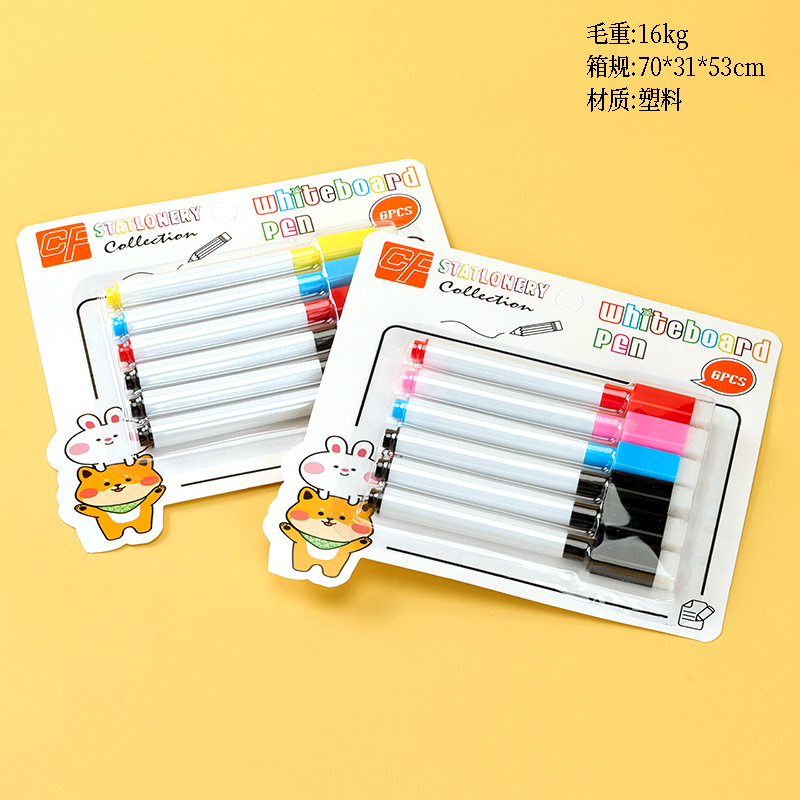 6 white board pen