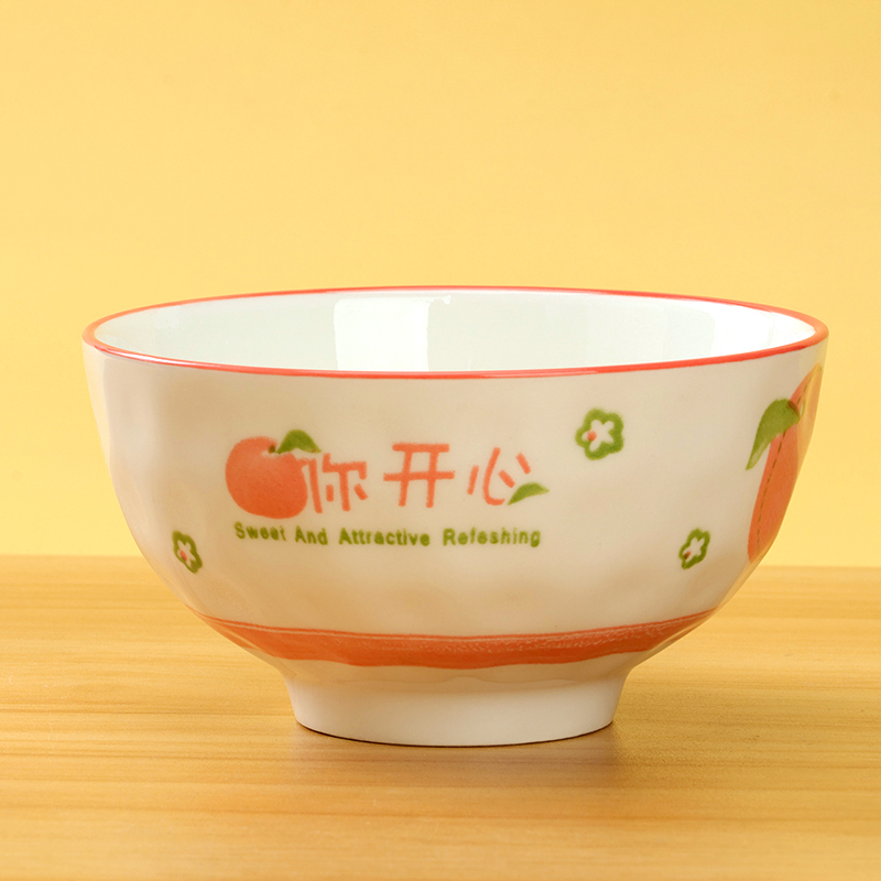 Mingxin 4.5 inch rain stone bowl (pattern random)