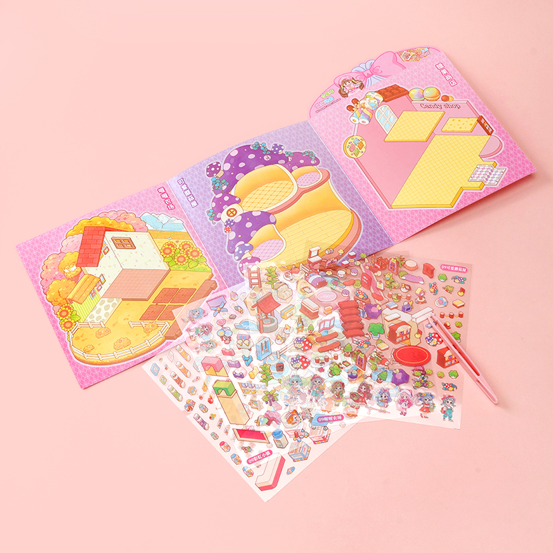 H801 miniature scene collection book (4 stickers)