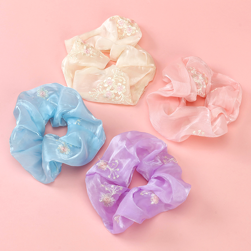 Mermaid Embroidered Flower Colon Circle