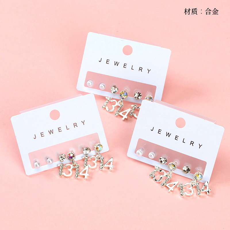 Máy khoan điểm gắn túi 1314, ba đôi bông tai