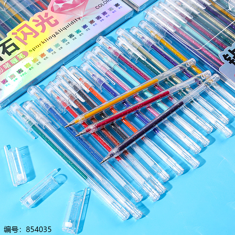 6126-18 Glitter Color Gel Pens