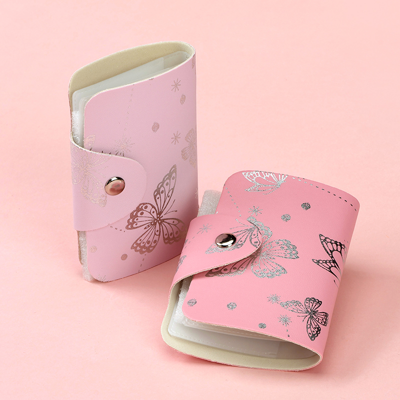 Leather Simple Butterfly Card Bag