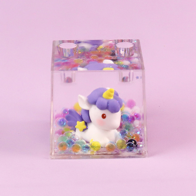 SY73 Unicorn Bubble Beads Crystal Ornaments