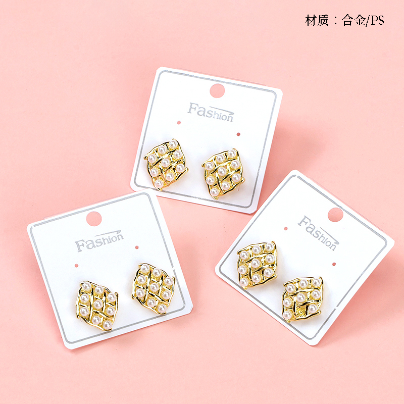 Korean-style Long Pearl Stud Earrings