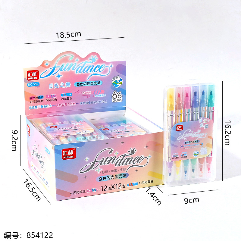 550 Flash Color Highlighting Pen (6-Pack)