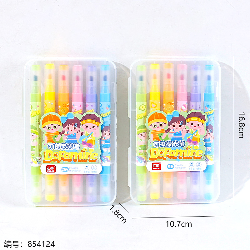 523 Double-Head Erasable Highlighter (6-Pack)