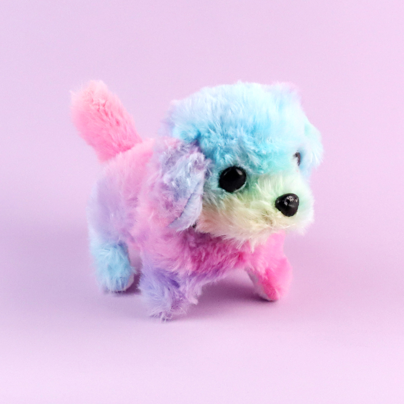 Color puppy electric plush toy