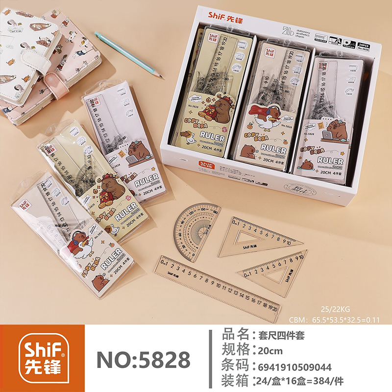 Pioneer 5828 set of four-piece ruler