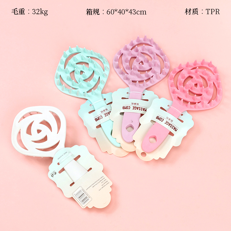 Rose massage comb