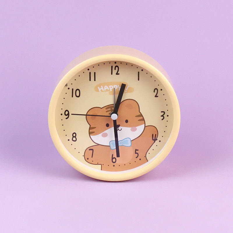 * AY-12391-TF round cartoon surface scanning lamp alarm clock (mixed)