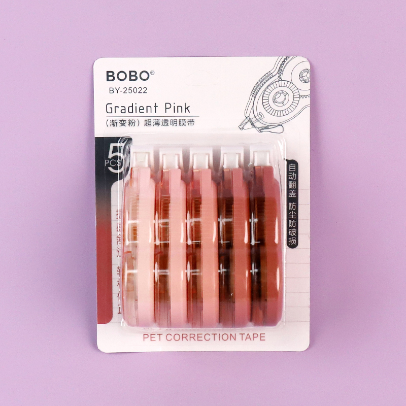 25012 small gourd gradient correction tape 5 cards (mixed color)