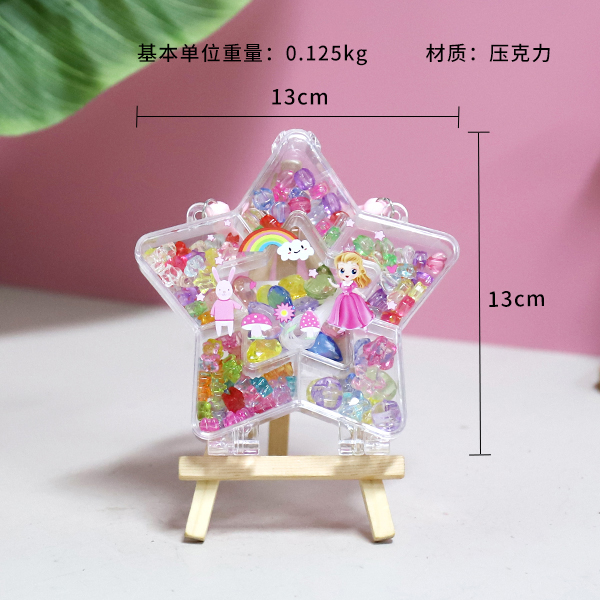 111 translucent five-star DIY jewelry set