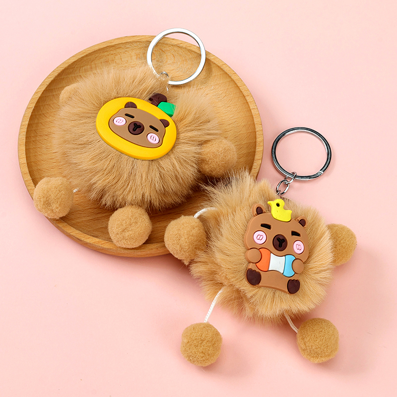 New fur ball doll pendant