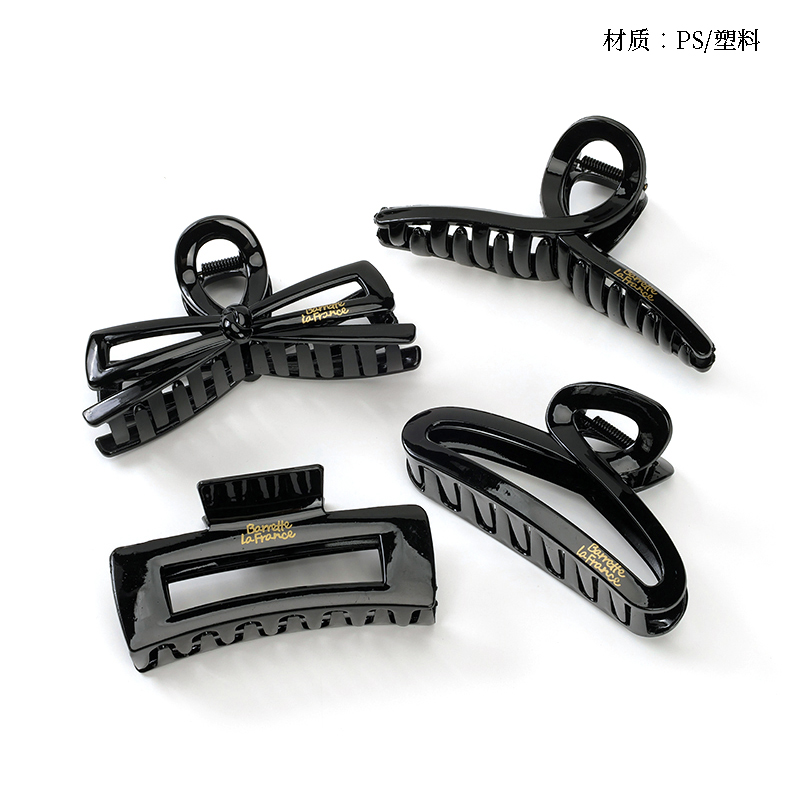 13cm bright black letter accessories large claw
