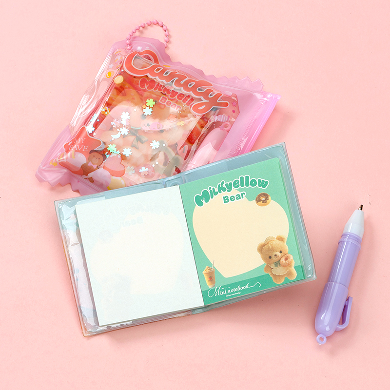 XX-7003 bear mini quicksand (50*60mm) pendant