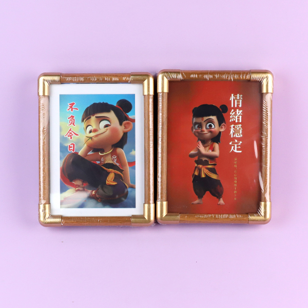 Copper angle wood 7 inch photo frame (mixed) - Image 4