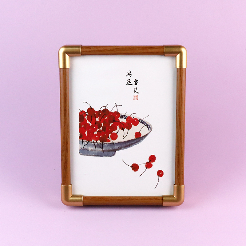 Copper angle wood 8 inch photo frame (mixed)