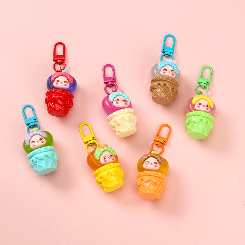 Acrylic ice cream love pendant