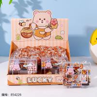Six-Compartment Coffee Hair Tie DIY Accessories Box 113