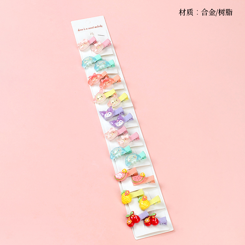 Long cartoon accessories children's duck clip