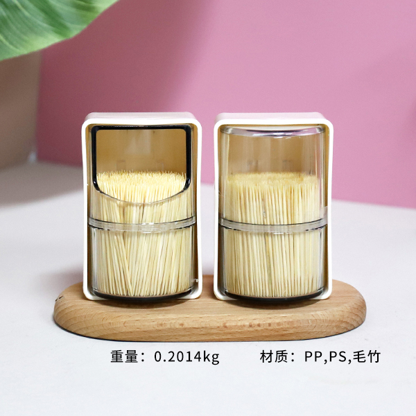8835-800 wall-mounted rotating box bamboo toothpicks - Image 2