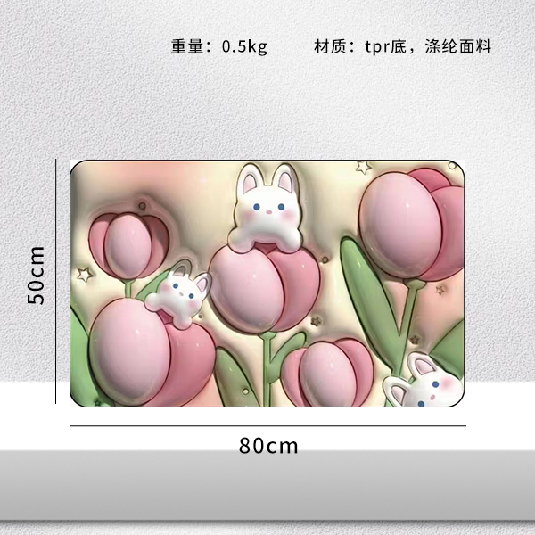 5D three-dimensional diatom mud 50*80 floor mat - Image 2