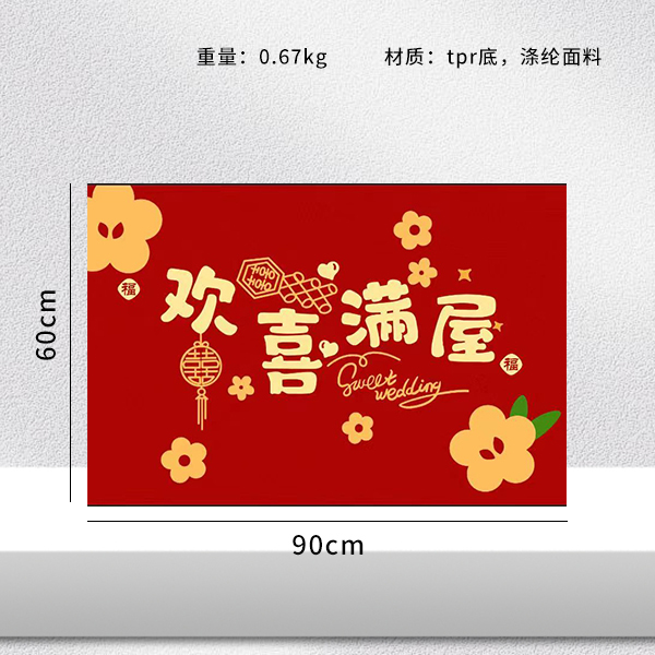 Red diatom mud 60*90 floor mat - Image 2