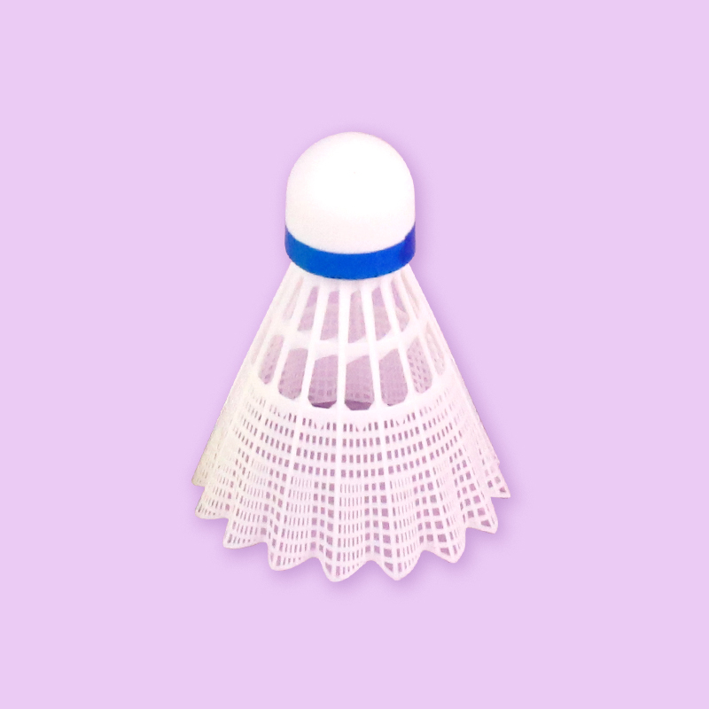 06 Nylon Badminton White (6 Pack)