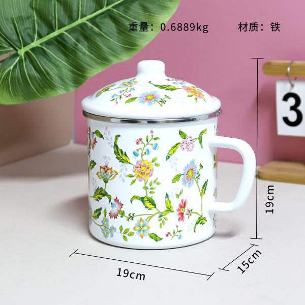 1403-14cm edging aromatic enamel cup - Image 2