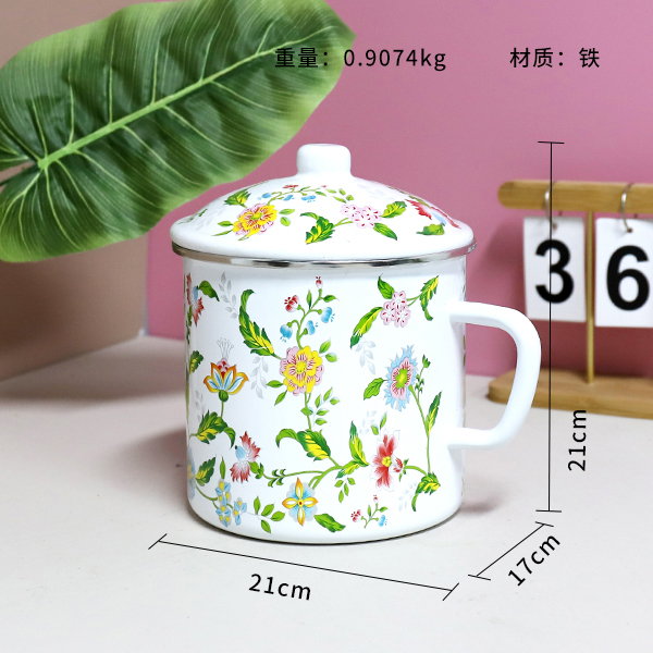 1683-16cm edging aromatic enamel cup - Image 2