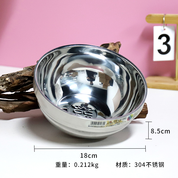 TF-165-304 steel should be 18cm double-layer bowl