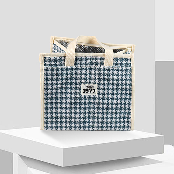1977 houndstooth tote - Image 3