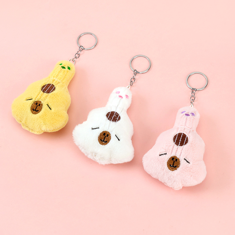 Plush guitar kappi bala pendant