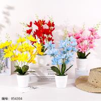 White Pot Snow Lotus Potted Plant (1 x 15)