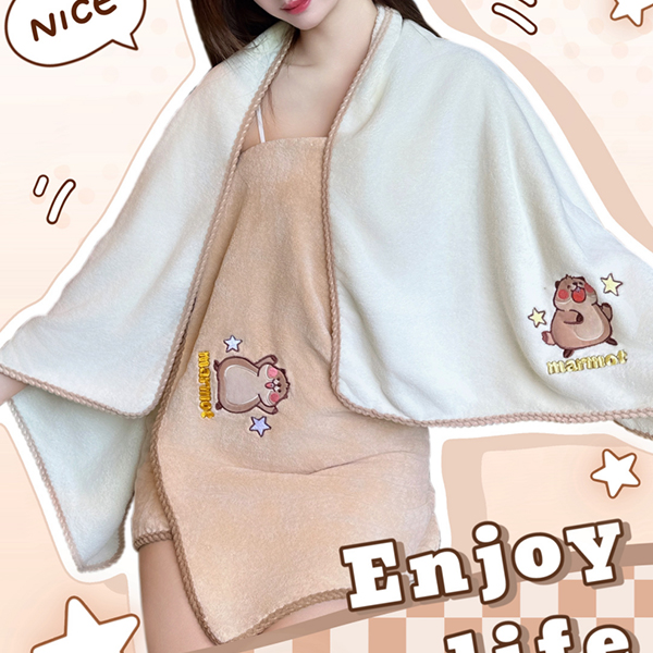 YJ-763 marmot bath towel - Ảnh 4