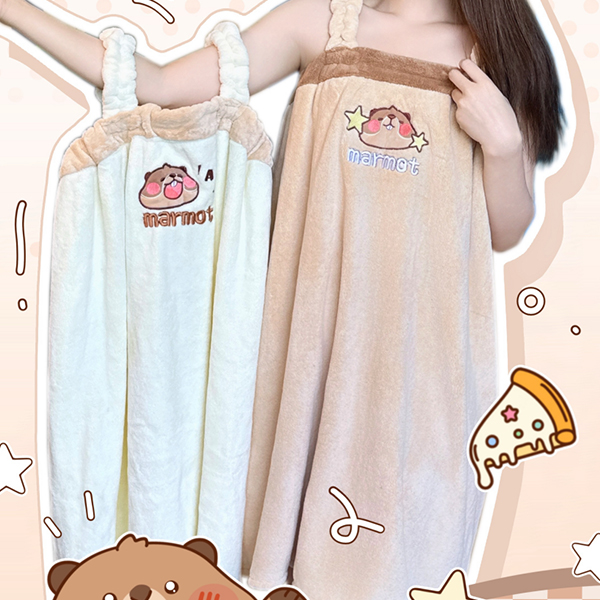 YJ-764 Groundhog Strap Bath Dress - Gambar 4