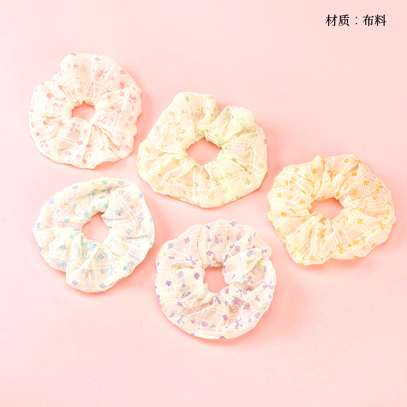 bubble gauze floral large intestine ring