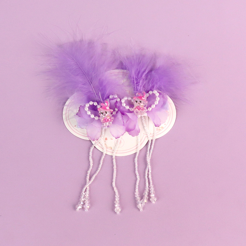 Feather butterfly hairpin (mixed)