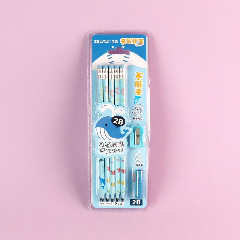 ZL661-2B cartoon pencil (10 cards)