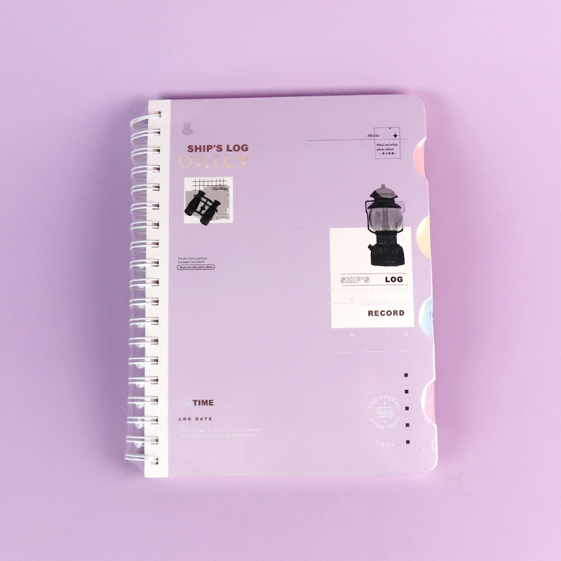 B5-2020-48 log notebook (mixed pattern)