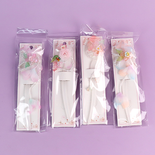 White jade tassel hairpin (mixed) - Image 3