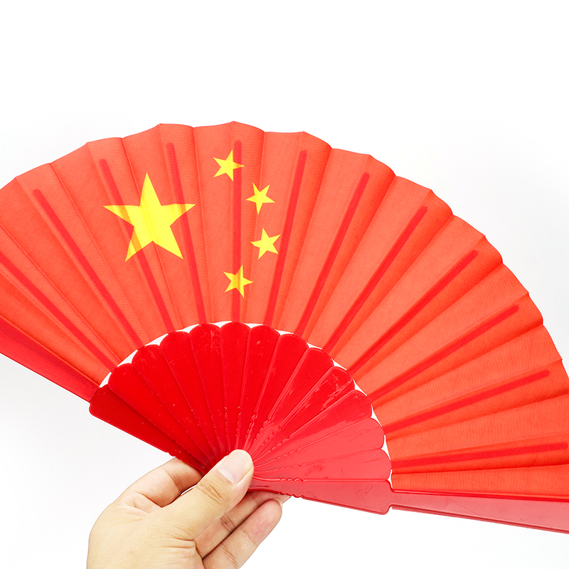 Big red five-pointed star fan