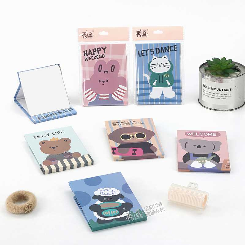 Bag Cartoon Folding Paper Mirror (9.4*13.2)