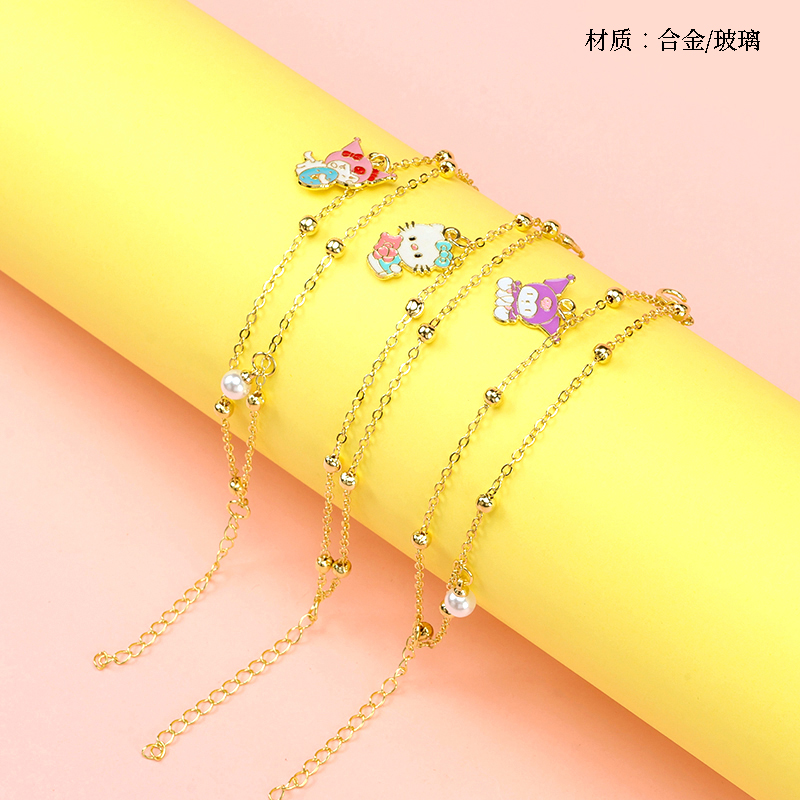 Double Layer Cartoon Accessories Bead Bracelet