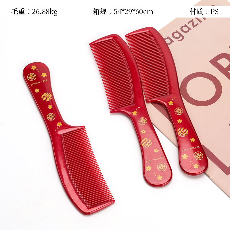 114 festive print comb